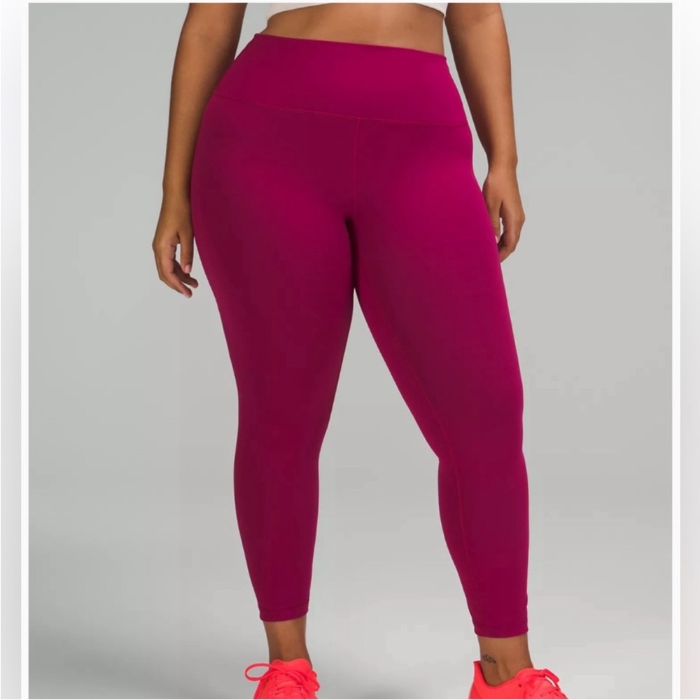 Lululemon Wunder Train High Rise 25” Size 6. Magenta